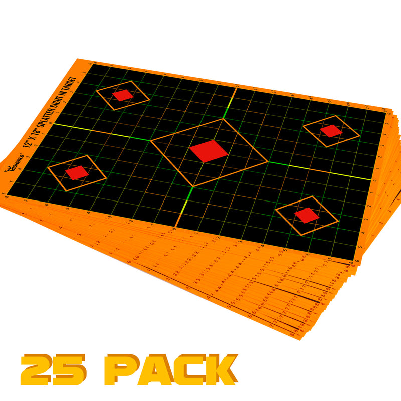 Load image into Gallery viewer, Sight in Splatter Shooting Range Targets - Splash Effect of Multiple Colors - 12 x 18 Inch