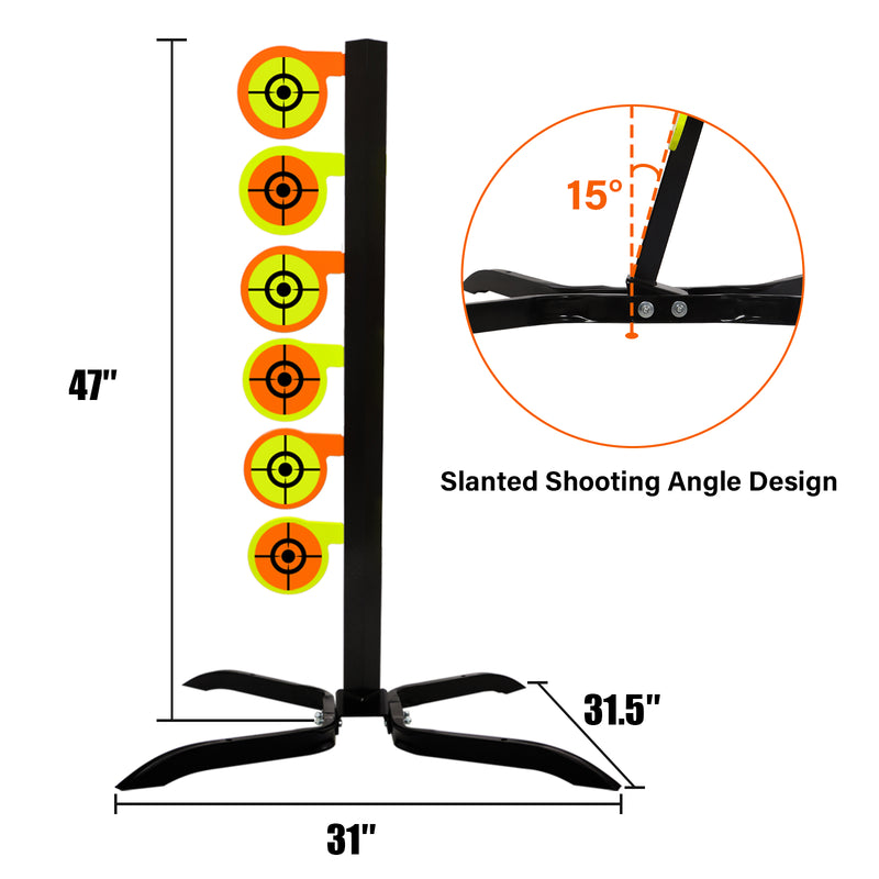 Load image into Gallery viewer, AR500 Dueling Tree Target Kit - 6" x 3/8" Reactive Shooting Targets with Stand