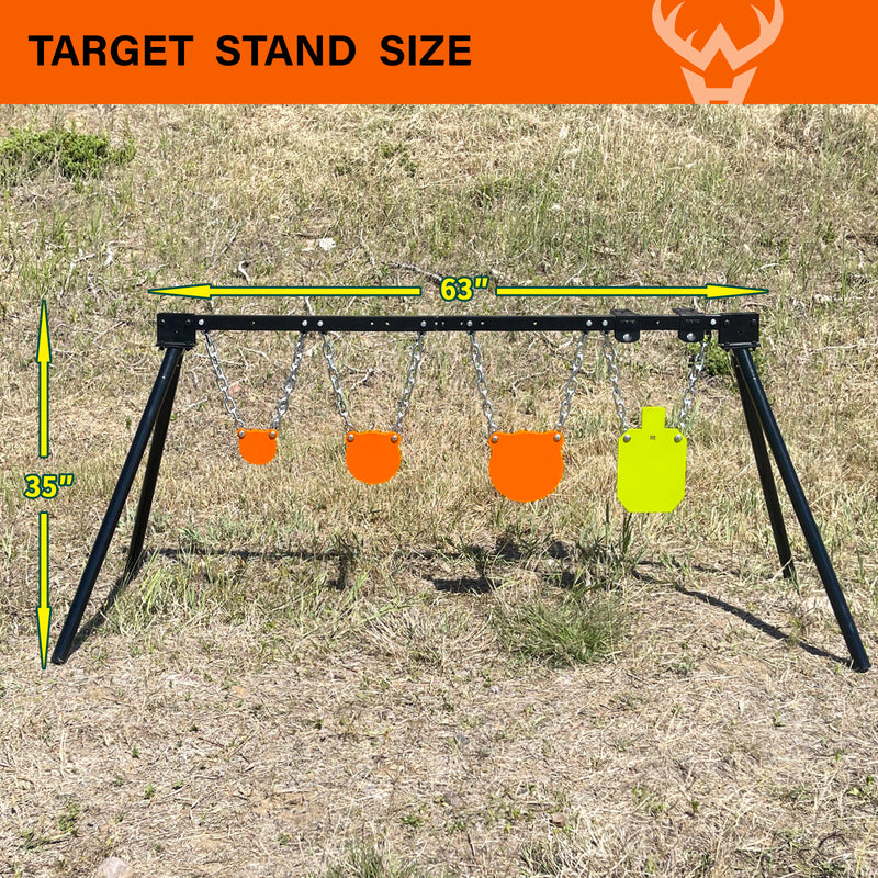 Load image into Gallery viewer, Adjustable Target Stand + Mounting Kit + 3/8" Thick 4", 6", 8" Gongs, 7" X 12"Torso