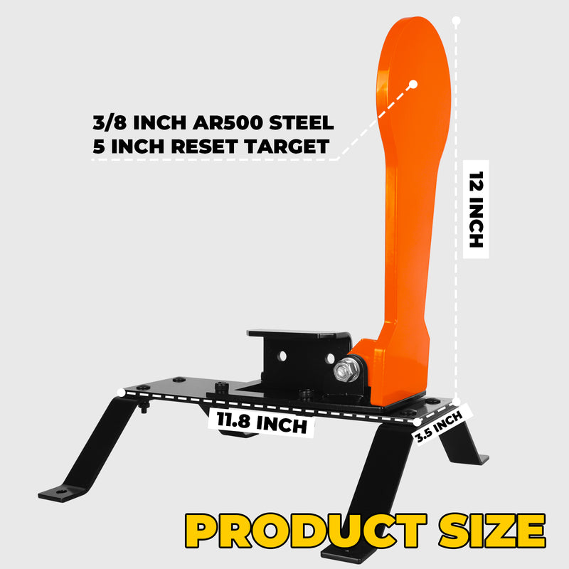 Load image into Gallery viewer, 3/8" AR500 12" Classic Popper Steel Shooting Target with Base