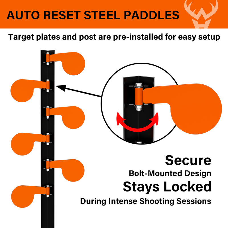 Load image into Gallery viewer, 6" x 3/8" AR500 Steel Target Dueling Tree Stand