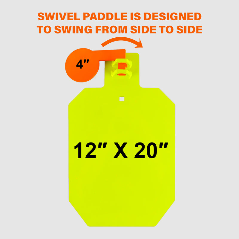 Load image into Gallery viewer, Double T-Shaped Base Stand + 2X4 Target Hanger + 3/8" Thick 12" X 20" Hostage Target