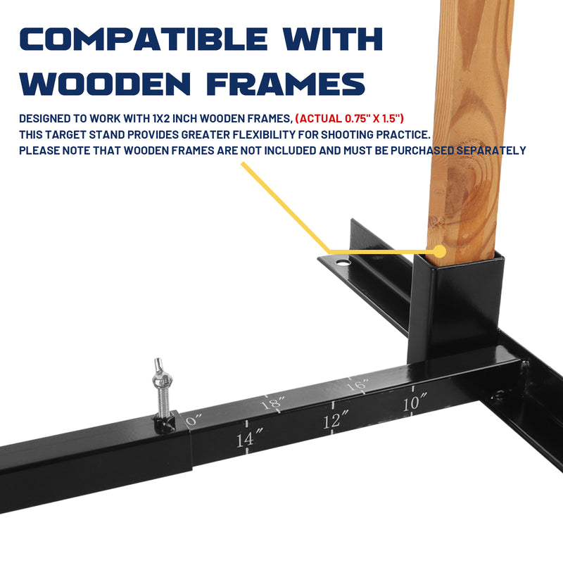 Load image into Gallery viewer, H Shape Adjustable Paper Target Stand Base - 1 PACK