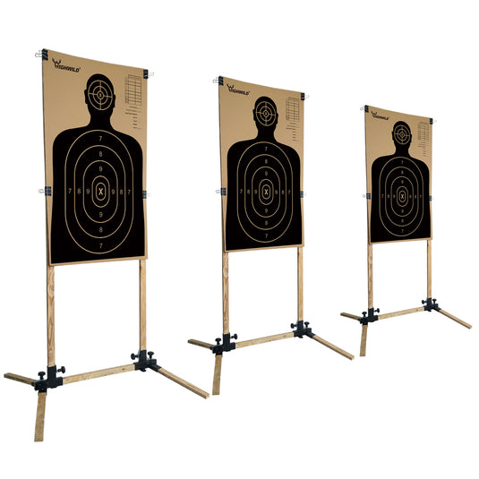 Adjustable Paper Target Stand Base - 3 PACK