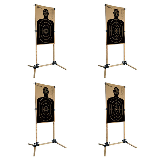 Adjustable Paper Target Stand Base - 4 PACK