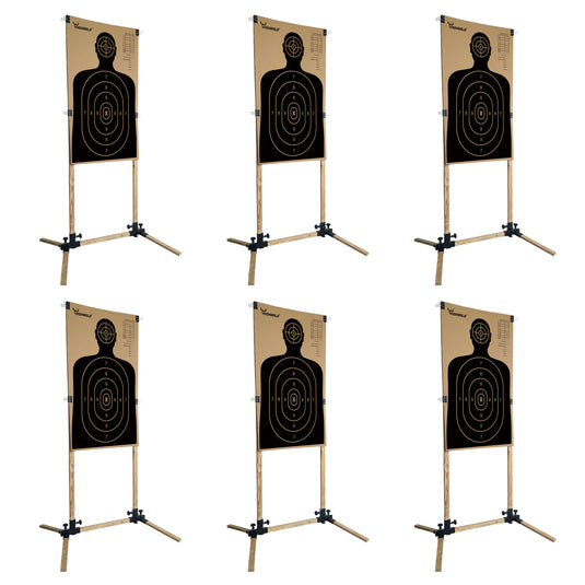 Adjustable Paper Target Stand Base - 6 PACK