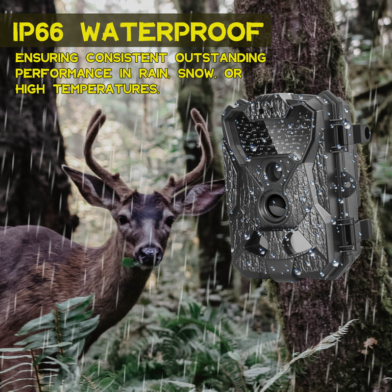 Load image into Gallery viewer, Trail Game Camera 32MP 1080P with Night Vision - IP66 Waterproof Hunting Cam for Wildlife Monitoring
