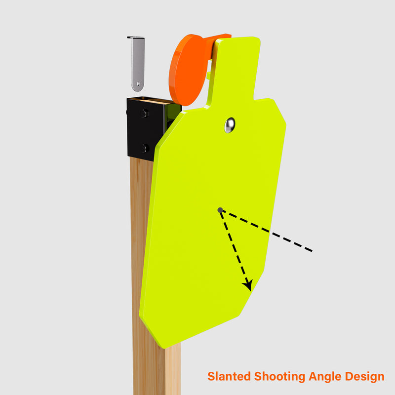 Load image into Gallery viewer, Double T-Shaped Base Stand + 2X4 Target Hanger + 3/8" Thick 12" X 20" Hostage Target