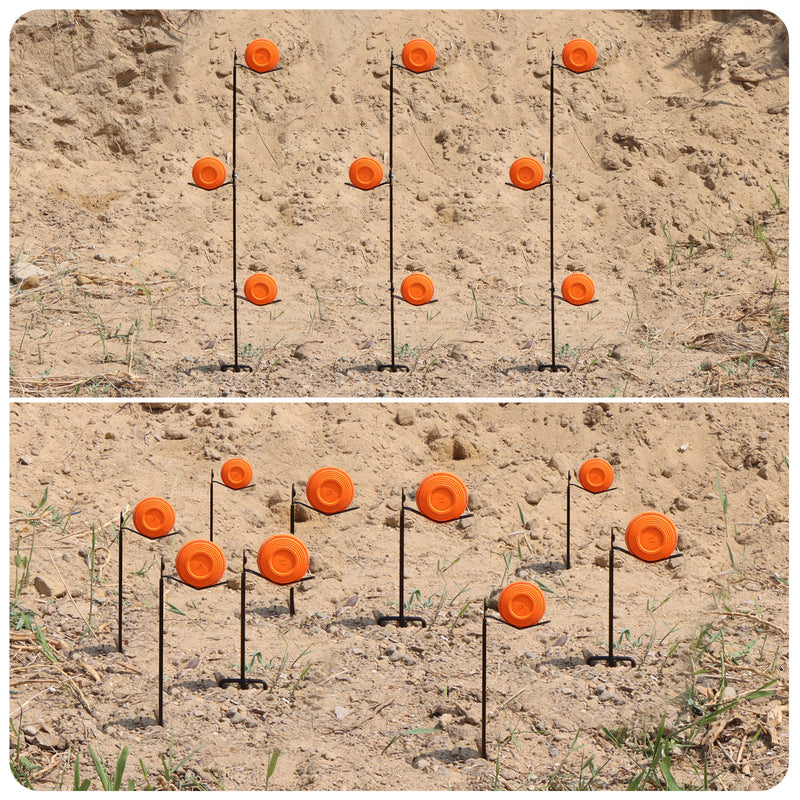 Load image into Gallery viewer, Clay Pigeon Target Holder - 3 Pack- Hexagonal Steel