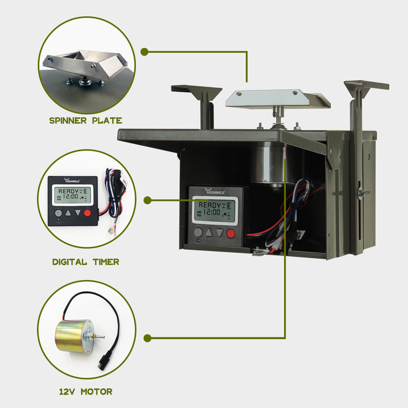 Load image into Gallery viewer, 12V Metal Game Feeder Kit