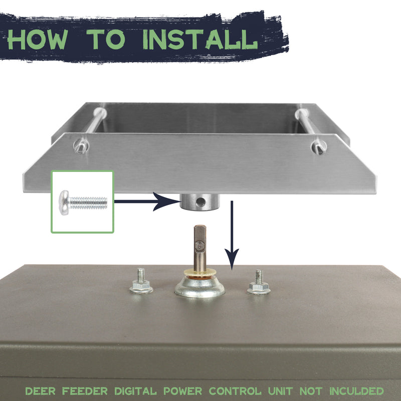 Load image into Gallery viewer, 12-Volt Spinner Plate for Deer Feeder - 1/4”