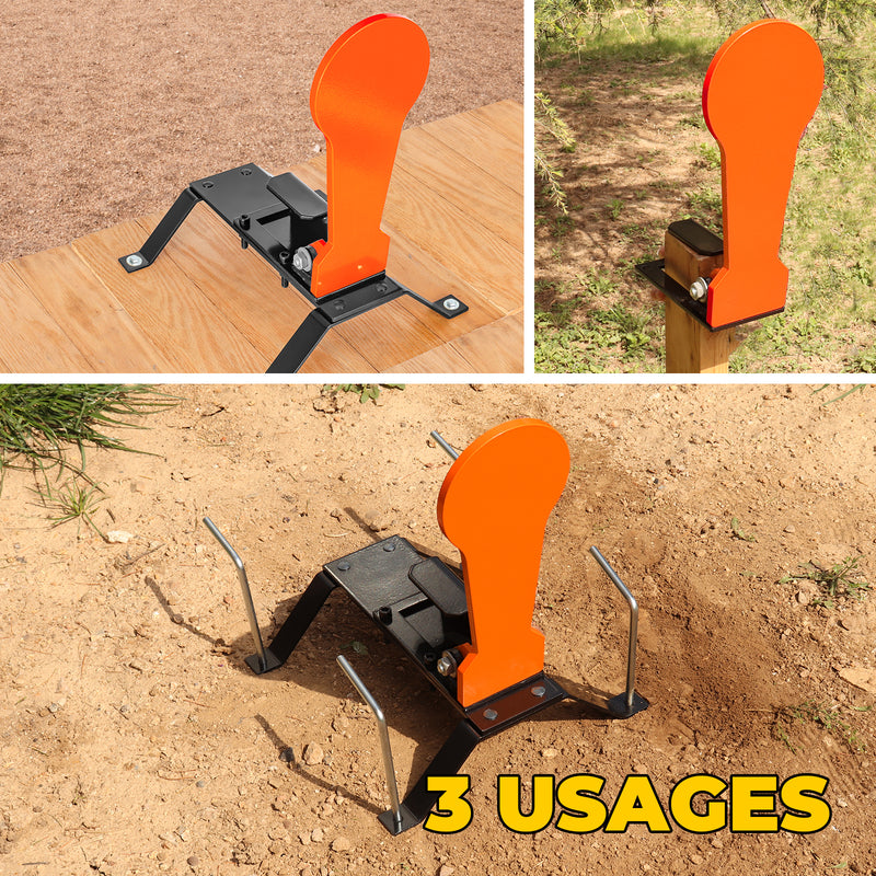 Load image into Gallery viewer, 3/8" AR500 12" Classic Popper Steel Shooting Target with Base