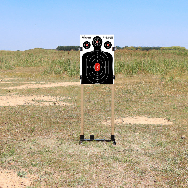 Load image into Gallery viewer, H Shape Adjustable Paper Target Stand Base - 1 PACK