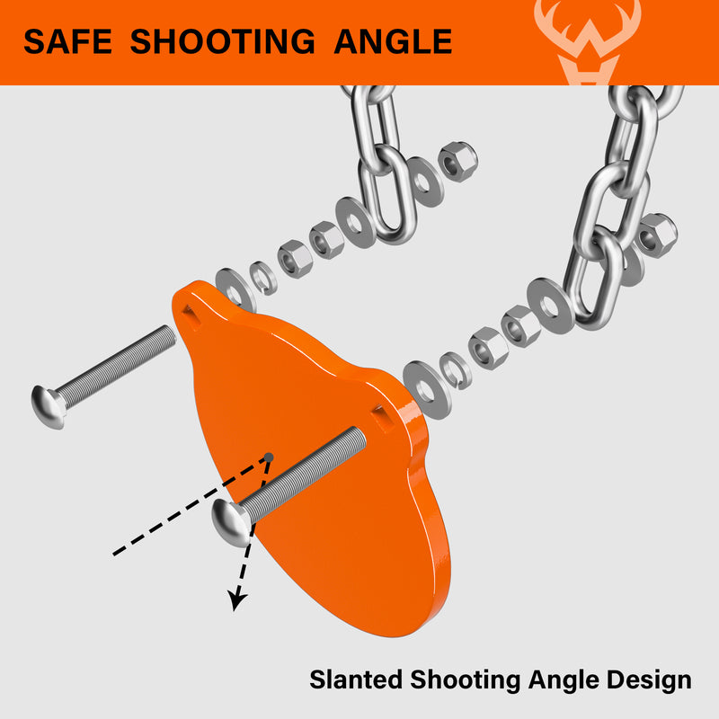 Load image into Gallery viewer, Adjustable Target Stand + Mounting Kit + 1/2" Thick 4", 6", 8" Gongs, 7" X 12"Torso
