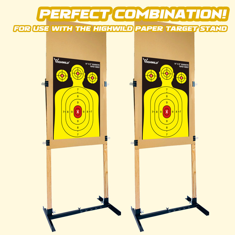 Load image into Gallery viewer, Shooting Range Silhouette Paper Target - 14X22 Inches (50 Pack)
