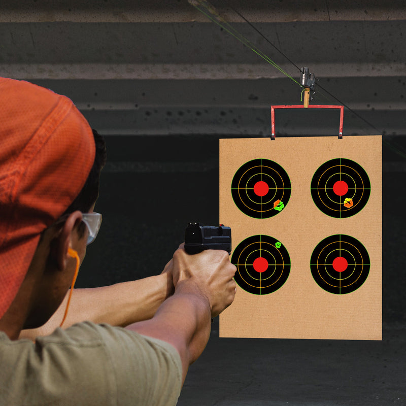 Load image into Gallery viewer, 4 Inch Splatter Adhesive Bullseye Shooting Target Stickers - 200 Pack