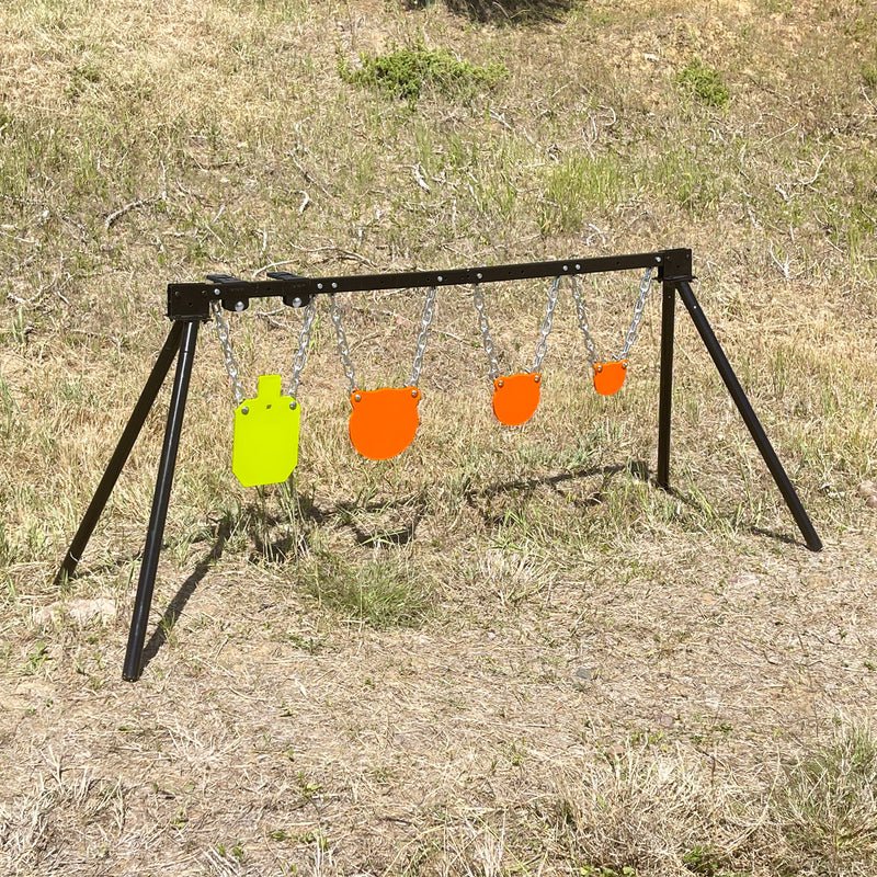 Load image into Gallery viewer, Adjustable Target Stand + Mounting Kit + 1/2" Thick 4", 6", 8" Gongs, 7" X 12"Torso