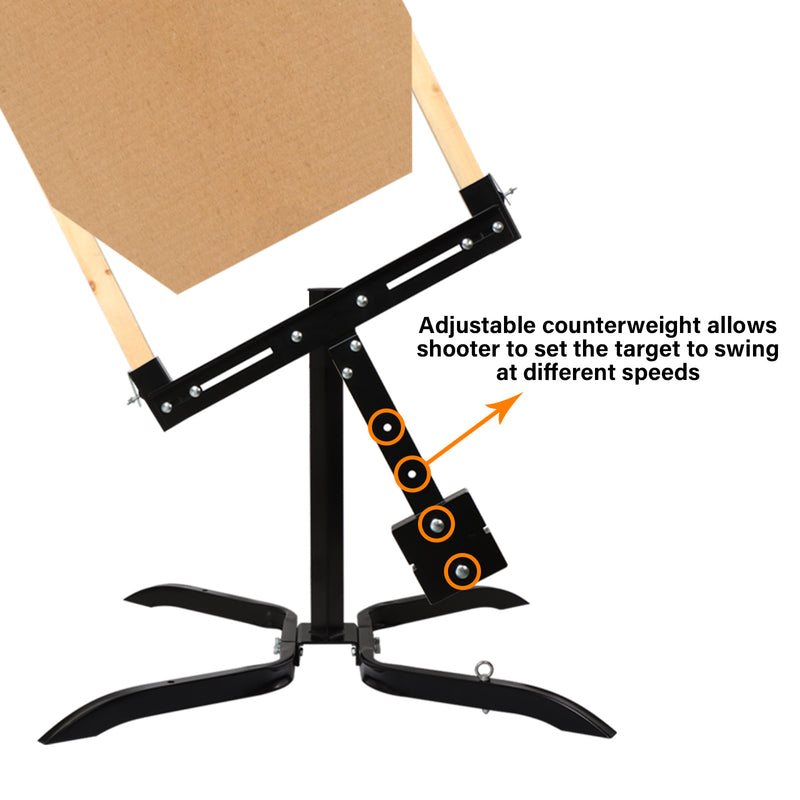 Load image into Gallery viewer, Adjustable Swinger Target Stand for Paper & Cardboard Silhouette Shooting Target