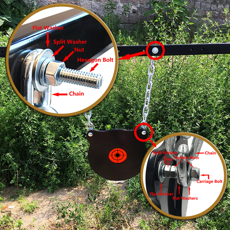 Load image into Gallery viewer, 10" X 3/8" AR500 Steel Bullseye Gong Target