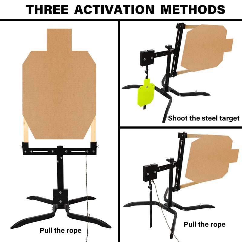 Load image into Gallery viewer, Adjustable Swinger Target Stand for Paper & Cardboard Silhouette Shooting Target