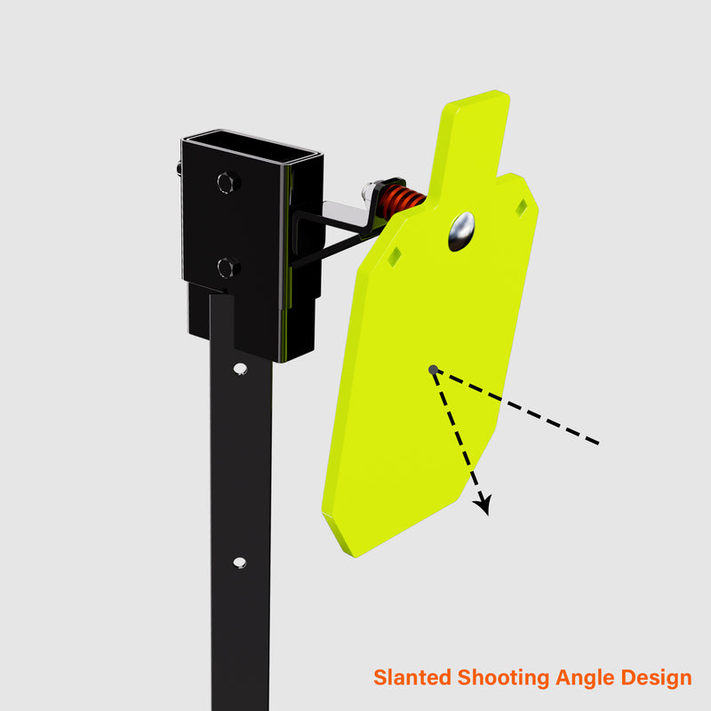 Load image into Gallery viewer, X-leg Base Stand + 2X4 Target Hanger + 3/8" Thick 7" X 12" Torso + Adjustable Steel Post
