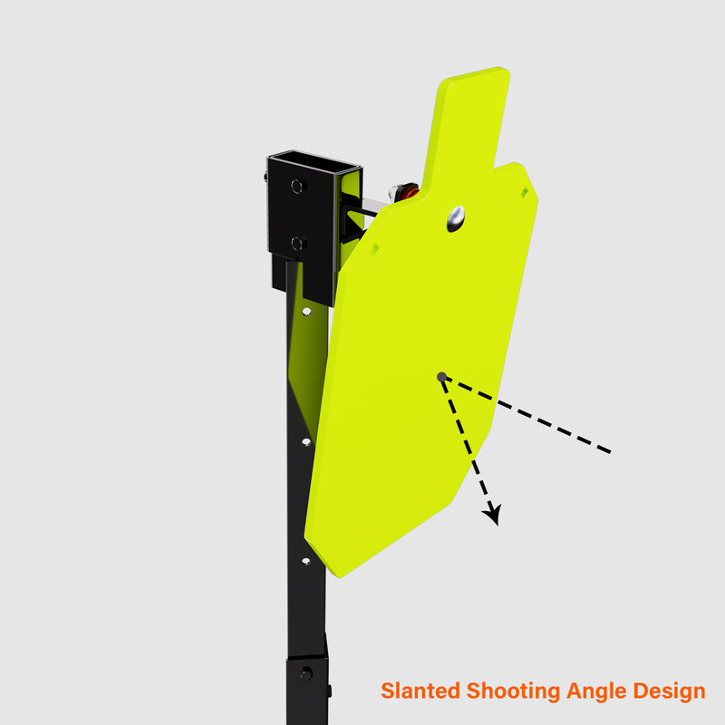Load image into Gallery viewer, X-leg Base Stand + 2X4 Target Hanger + 3/8" Thick 12" X 20" Torso + Adjustable Steel Post