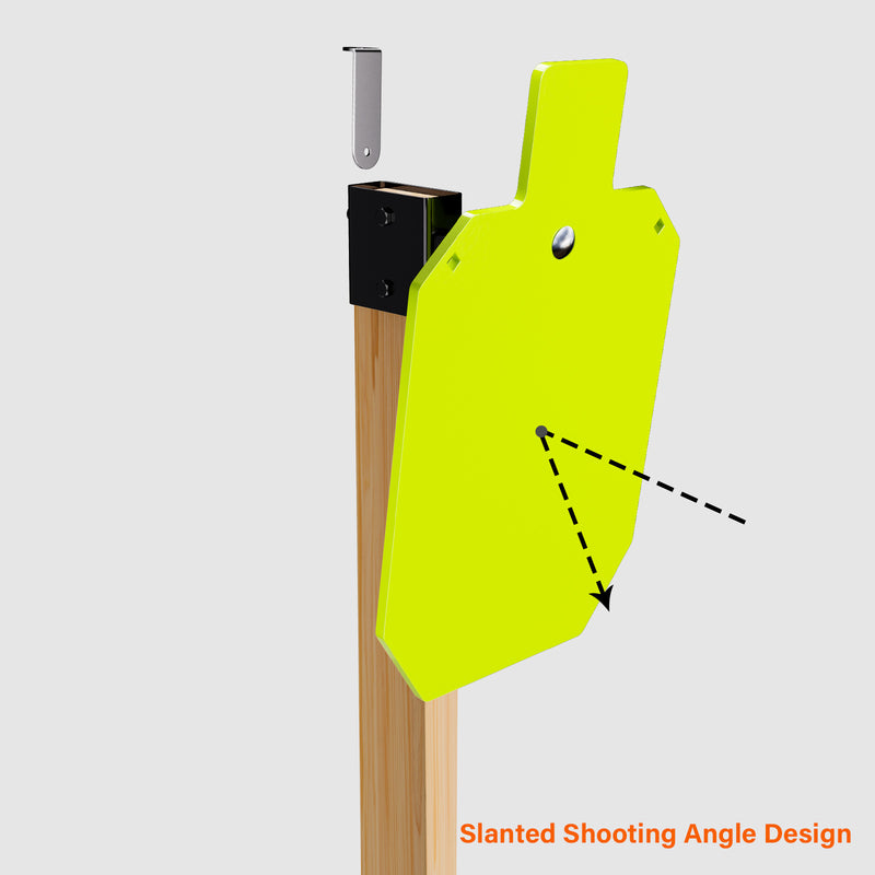 Load image into Gallery viewer, Double T-Shaped Base Stand + 2X4 Target Hanger + 3/8" Thick X 12" X 20" Torso Target