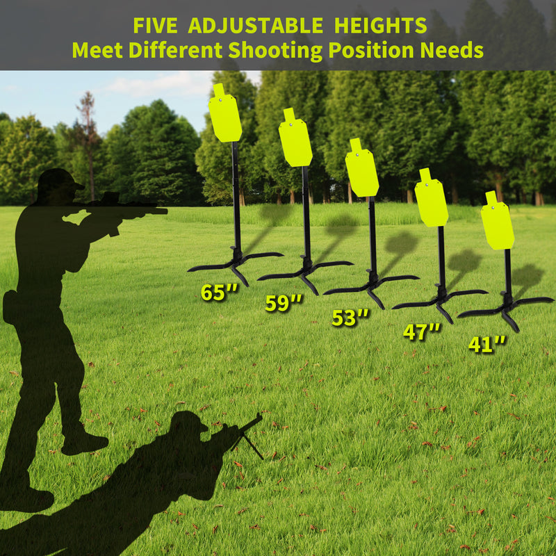 Load image into Gallery viewer, X-leg Base Stand + 2X4 Target Hanger + 3/8" Thick 7" X 12" Torso + Adjustable Steel Post
