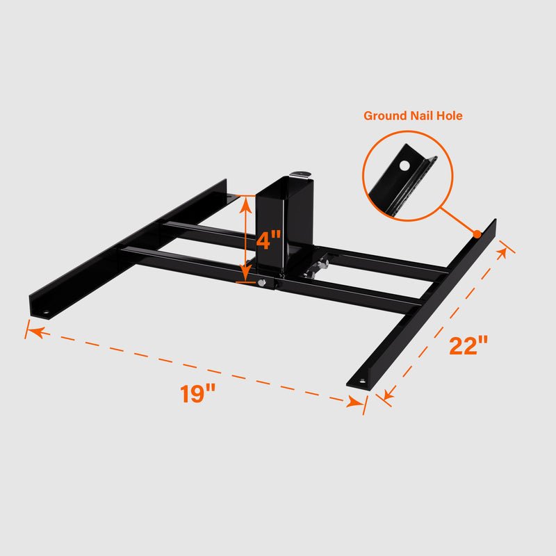 Load image into Gallery viewer, Double T-Shaped Base Stand + 2X4 Target Hanger + 3/8" Thick X 10" X 16" Torso Target