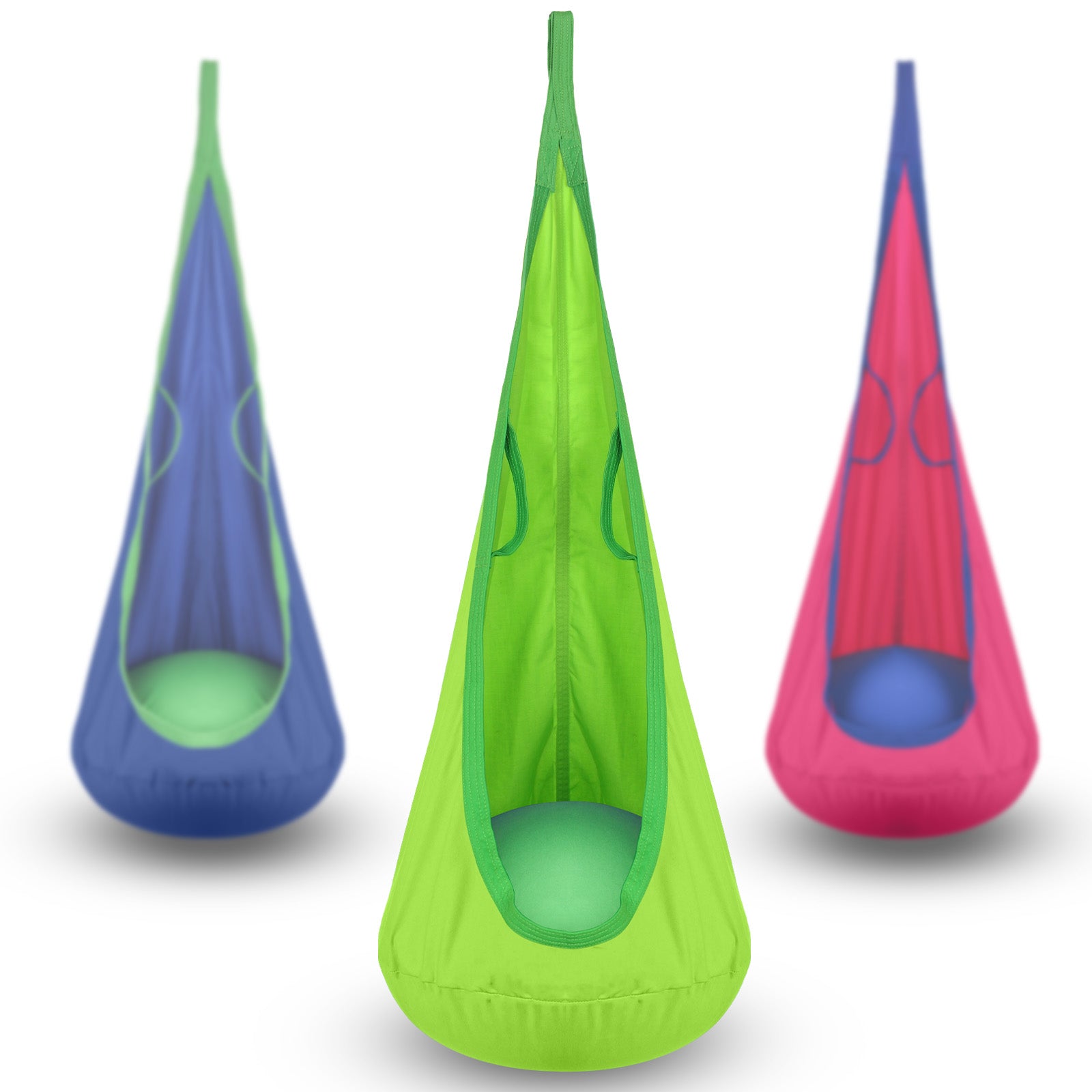 Kids Pod Swing Seat Child Hanging Hammock Chair with Inflatable