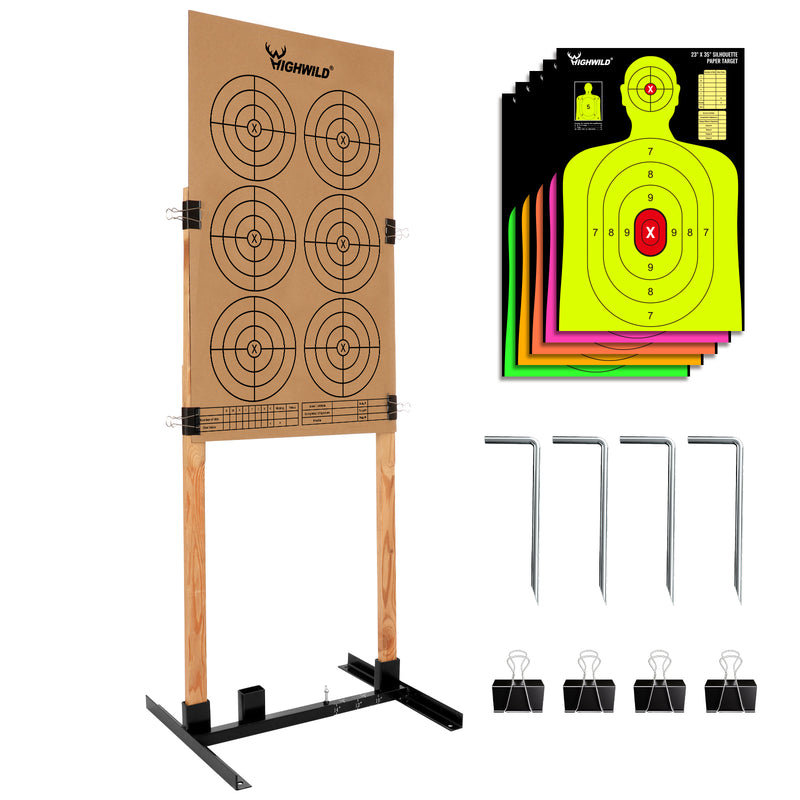 Load image into Gallery viewer, H Shape Adjustable Paper Target Stand Base - 1 PACK