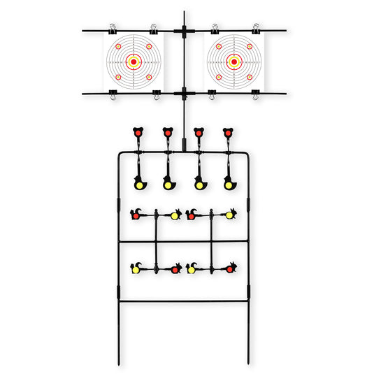 Multi-Shot Target 3-Section Detachable with Adjustable Paper Stand