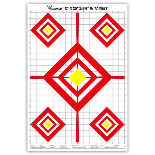Sight in Shooting Range Paper Target - 17X25 Inches