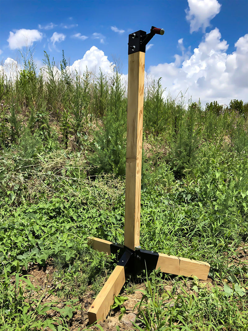 Load image into Gallery viewer, Tripod Base Stand with 2X4 Target Hanger