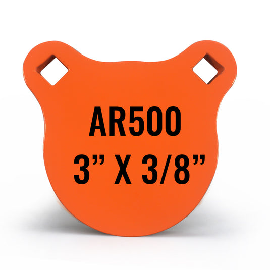 3" X 3/8" AR500 Steel Gong Shooting Target
