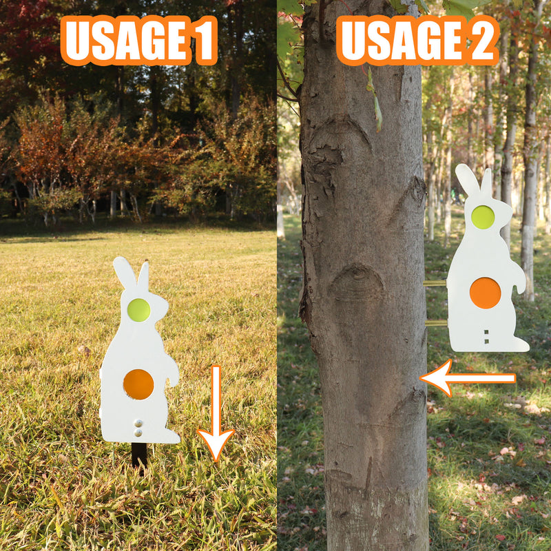 Load image into Gallery viewer, Metal Rabbit Resetting Target Neon Plates - Rated for .22/.177 Caliber
