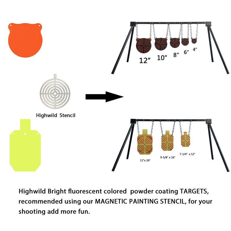 Load image into Gallery viewer, 3/8" AR500 Gong Targets - 4", 6", 8"