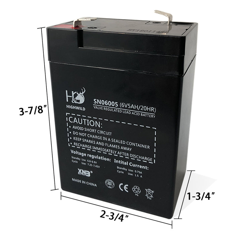 Load image into Gallery viewer, 6V Rechargeable Safety Battery
