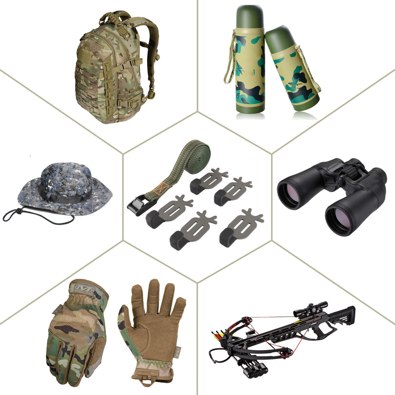 Load image into Gallery viewer, Treestand Strap Gear Hangers for Hunting Gears Bow - 5 Hooks Set