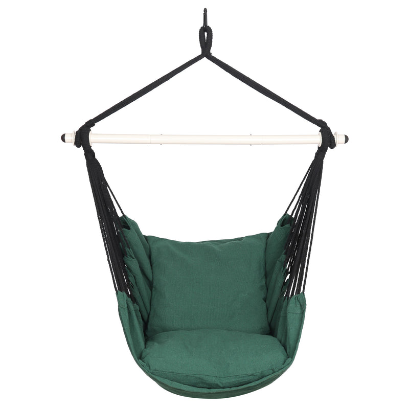Load image into Gallery viewer, Hanging Hammock Chair with Cushions - Green
