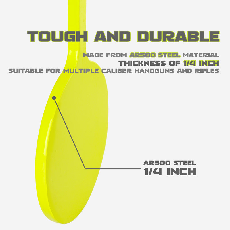 Load image into Gallery viewer, AR500 Steel 1/4&quot; 6 Spinning Targets &amp; Target Stand Kit (Pipes are Not Included)
