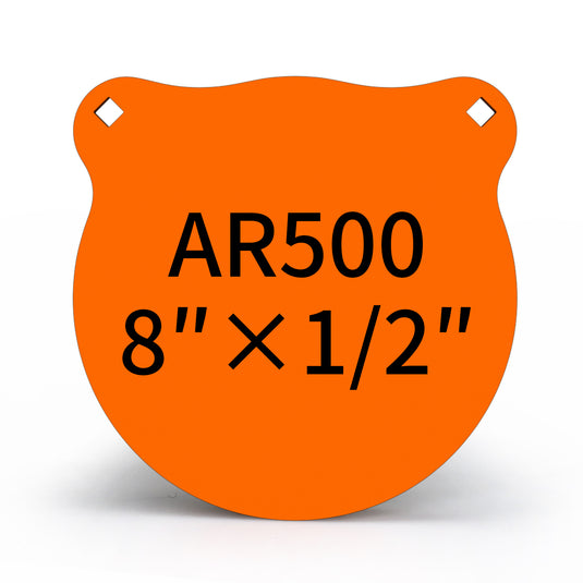 thumbnail image 2 of HDSteelTargets 1/2" AR500 Steel Shooting Targets – 8" Circles – Set Of Two – Made In USA 2 of 4