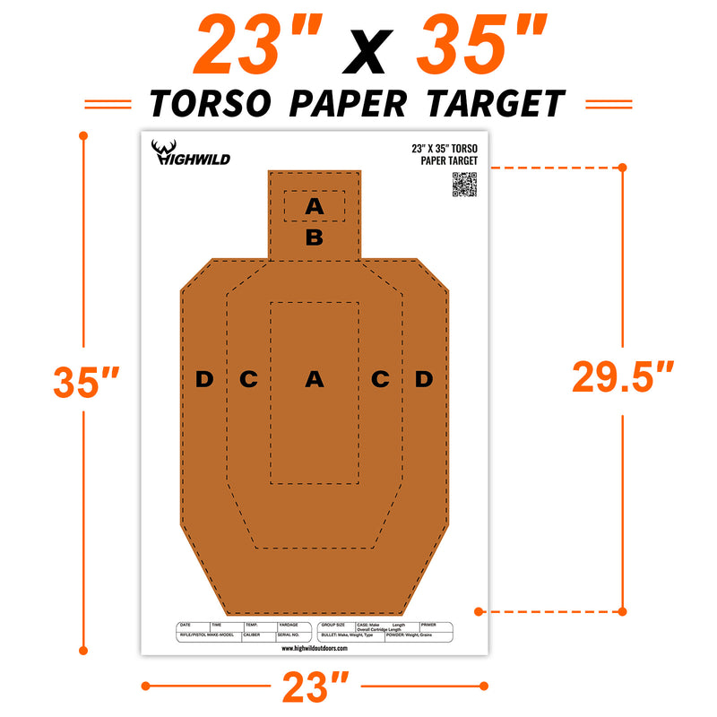Load image into Gallery viewer, 23" x 35" USPSA Paper Shooting Targets
