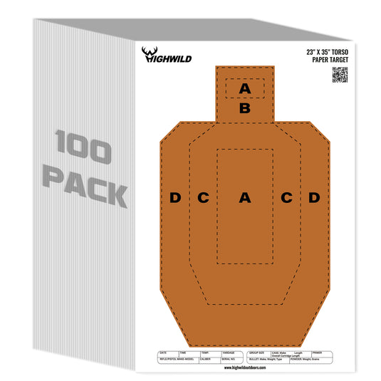 23" x 35" USPSA Paper Shooting Targets