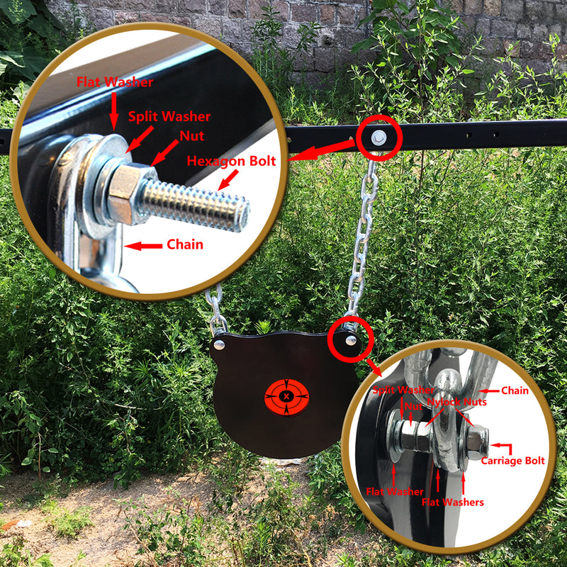 Load image into Gallery viewer, 10&quot; X 3/8&quot; AR500 Steel Bullseye Gong Target
