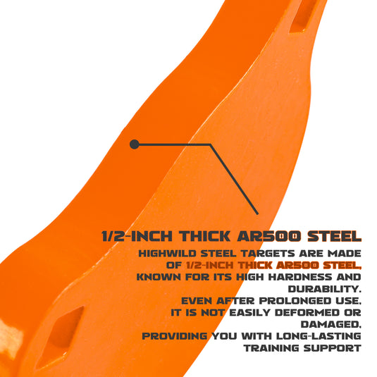 4" X 1/2" AR500 Steel Gong Shooting Target