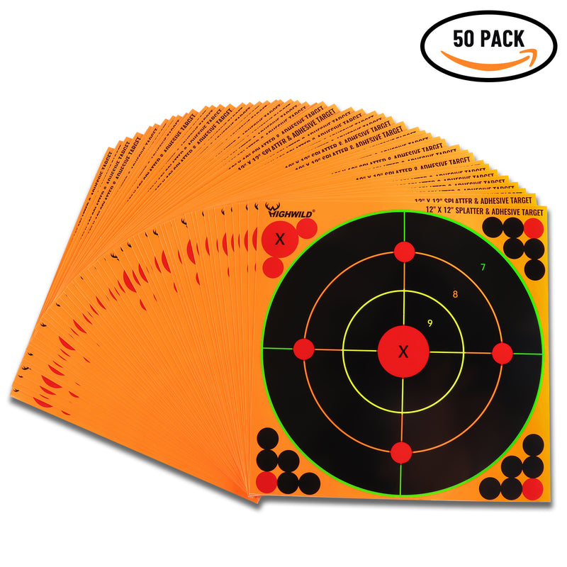 Load image into Gallery viewer, Stick Splatter Adhesive Shooting Targets - Splash Effect of Mutiple Colors - 12 x 12 Inch
