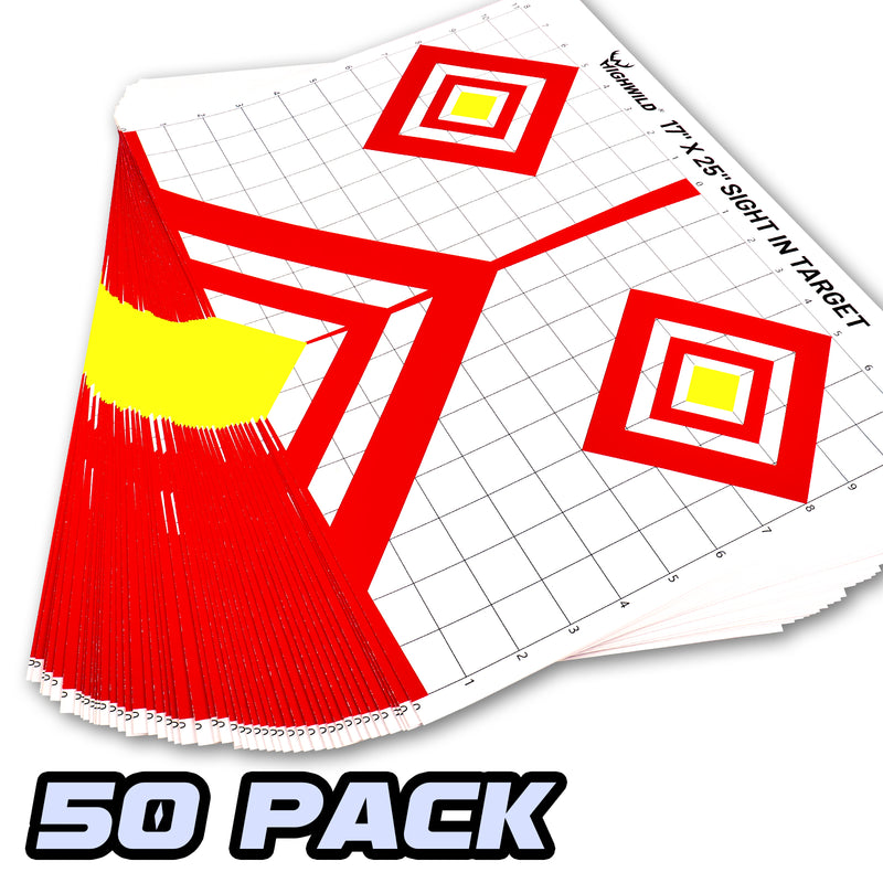 Range Paper Sight in Shooting Range Paper Target - 17X25 Inches – Highwild
