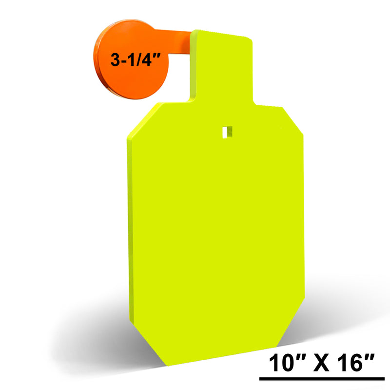 Load image into Gallery viewer, AR500 Steel Hostage Target 10&quot; x 16&quot; x 1/2&quot; Armored Steel Reactive IDPA Shooting Target - Neon Color
