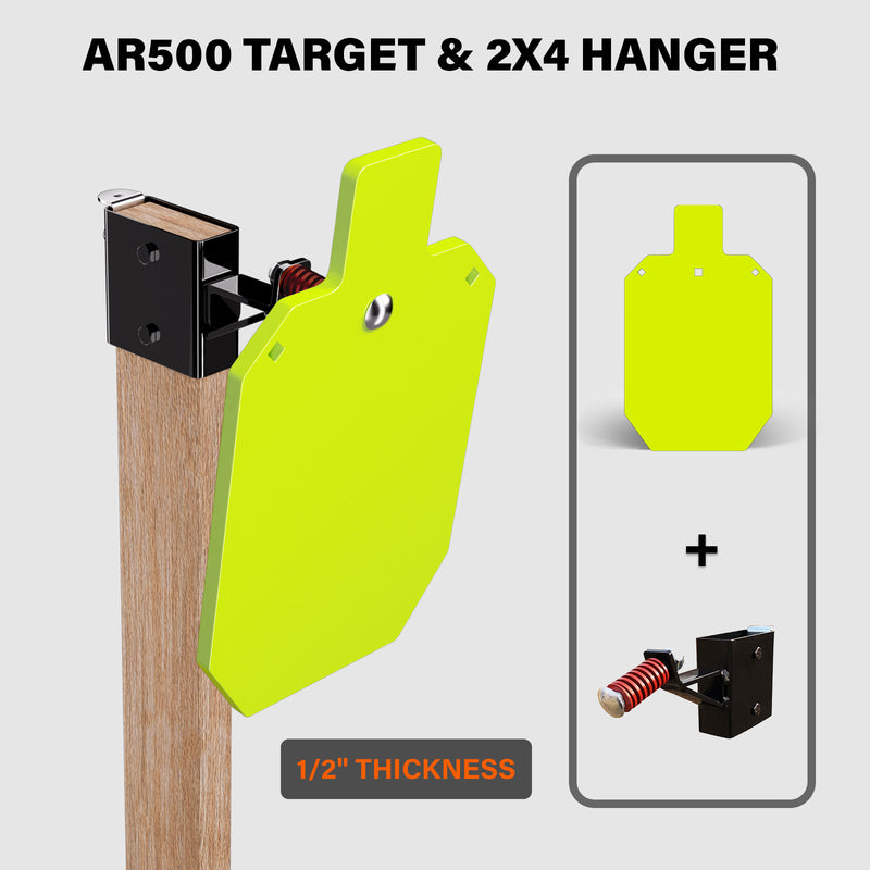 Load image into Gallery viewer, 1/2" Thick 10" X 16" Torso + 2X4 Target Mount Kit
